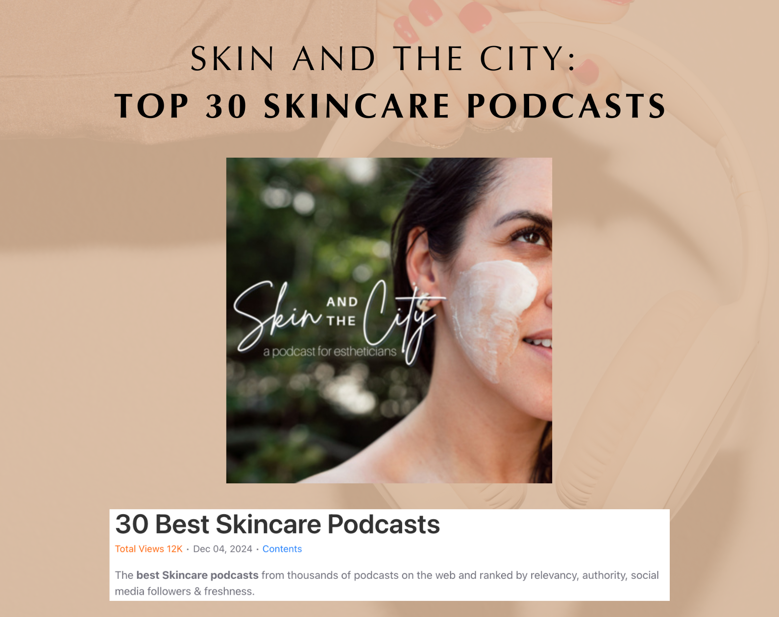 30 Best Skincare Podcasts - Feed  Spot