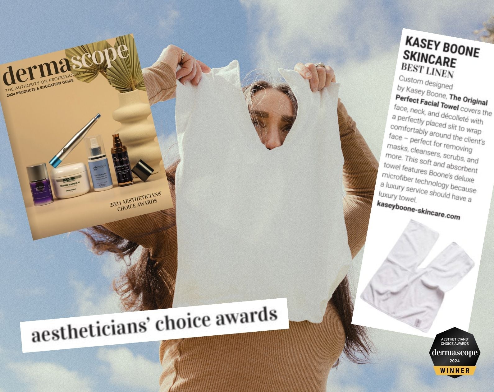 The Original Perfect Facial Towel™ wins "Best Linen" - Aestheticians' Choice Awards